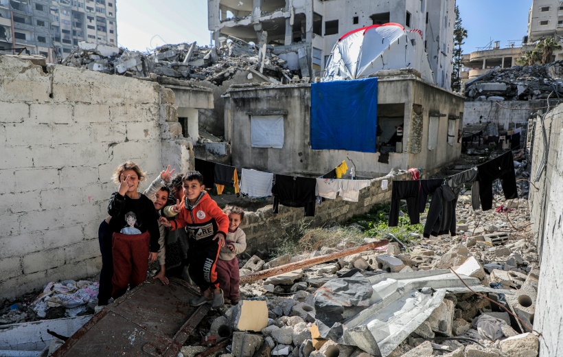 パレスチナガザ地区の子どもたち